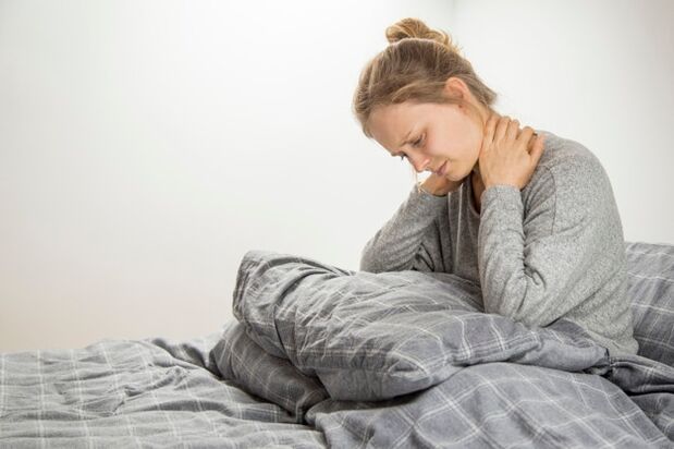 Nackenschmerzen aufgrund zervikaler Osteochondrose